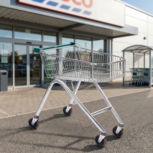 Carrito de Supermercado con Ruedas, Capacidad de <span class=keywords><strong>80</strong></span> <span class=keywords><strong>Litros</strong></span>, para Compras - Product Image 5