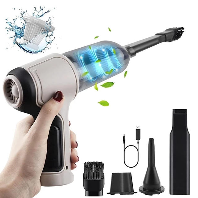 Cordless Handheld Auto 9000pa 120w 3-in-1 Wet & Dry Vacuum Cleaner With Usb Power Mini Home & Car Dual Use Vacuum