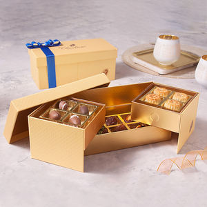 Diseño personalizado de Ramadán Kareem caja de regalo mes sagrado cultura árabe fechas embalaje caja de papel para nueces chocolate dulces - Product Image 6