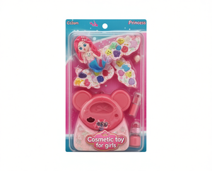 Co2am Princess Makeup Toy Set Mini kit cosmetico in plastica per ragazze di età compresa tra 4 e 6 anni - Product Image 1