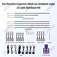 Xenplus - Tiras de Luces LED de Neón para el Interior del Vehículo, Versión Mejorada con 23 LED, para el Tablero y las Puertas, para Porsche Cayenne 2024