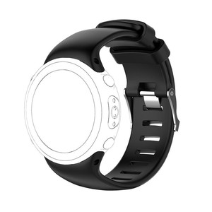 <span class=keywords><strong>Bracelet</strong></span> de montre en silicone souple et respirant pour <span class=keywords><strong>SUUNTO</strong></span> D4 D4i NOVO Sport avec outil - Product Image 2