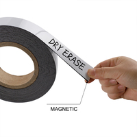 Label Magnetik Kosong yang Dapat Dihapus, Dapat Digunakan Kembali, Tulis & Bersihkan, Tag Nama Magnetik untuk Papan Tulis Kantor dan Penyimpanan