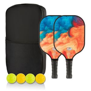 Customized <strong>Professional</strong> Pickleball Racket Fiberglass Fiber Graphite Pp Honeycomb Core Pickleball <strong>Paddle</strong> <strong>Set</strong> - Product Image 2