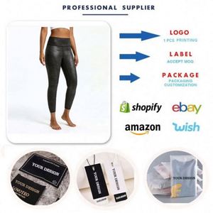 Nuovi Leggings ad Alta Elasticità per <span class=keywords><strong>Donna</strong></span>, Pantaloni da Fitness e Yoga in <span class=keywords><strong>Ecopelle</strong></span> - Product Image 3