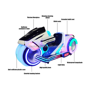 Factory Price <b>Entertainment</b> Outdoor Custom Children's Electric Bumper Car Future Motorcycle Fiberglass 6-8 Hours Battery Life - Product Image 4