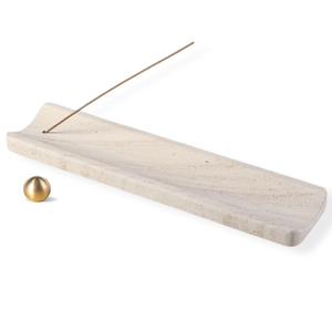 Porta Incenso in Marmo Naturale Multicolore su Misura, Lucidatura Fine per Esposizione in Galleria, Arredamento Casa, Decorazioni Artigianali - Product Image 3
