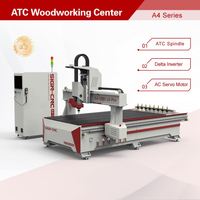 Máquina CNC para Trabajar la Madera en 3D, para Cortar y Grabar Muebles y Gabinetes, Máquina de Tallado de Madera, Fresadora de MDF, Grabador ATC CNC Router