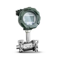 Medidor de flujo de turbina de líquido limpio de baja viscosidad Medición de flujo de alta precisión para aplicaciones de fluidos