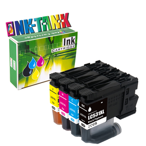 INK-TANK LC531 LC531XL LC531 LC536 LC536XL Cartucho de tinta de inyección de tinta compatible Premium para impresora Brother DCP-J1360DW - Product Image 1