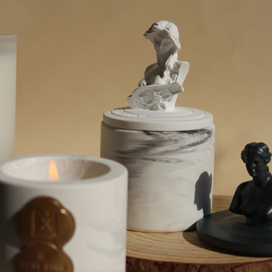 Luxury Marble Soy Wax Scented <strong>Candles</strong> Eco-Friendly Gypsum High Quality Lid Home Decoration Perfect <strong>Gift</strong> <strong>Sets</strong> <strong>Candle</strong> Scented - Product Image 3