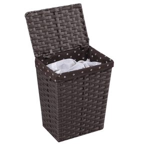 PP Handles Laundry Linen Basket Bin Bathroom <strong>Storage</strong> <strong>Hamper</strong> with Lid - Product Image 6