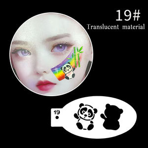 <span class=keywords><strong>Peinture</strong></span> faciale réutilisable de haute qualité pour enfants avec des motifs d'animaux, vente en gros d'usine - Product Image 2