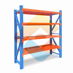 Factory Supply Industrial 4-Layer Steel <b>Storage</b> <b>Racks</b> Logistics Home <b>Garage</b> Use Adjustable Easy Install Powder Coated Rust - Product Image 1