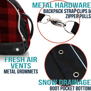 Free sample Hot Selling Waterproof Backpack for Ski Large Capacity Carrying Bag Breathable Skiing <b>Boot</b> Backpack - Product Image 4