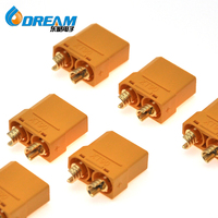 Vente en gros Amass XT90s Connecteur de stockage d'énergie Terminal de batterie Prise électrique mâle femelle avec contacts en cuivre pour le stockage d'énergie
