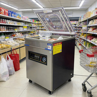 Machine d'emballage sous vide électrique à chambre unique 400TD à haute étanchéité pour la conservation des aliments frais, pour la viande de mouton, usage commercial et domestique