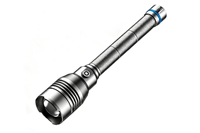 Lampe torche LED rechargeable haute puissance 20000 lumens 26650 COB en alliage d'aluminium IP67 étanche avec zoom