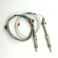 Sonde de température à résistance thermique WRNT-01, type K/E/J, capteur FX PT100, thermocouple à ressort de compression, vis M12*1.5, 5x30mm