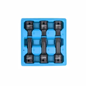 VIKTEC Công Cụ Tự Động 6Pc 1/2 Ổ Spline Tác Động Socket Set(VT13097)