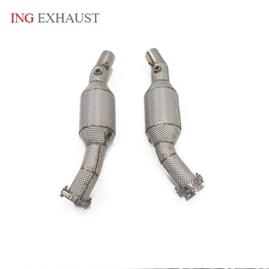 ING High Performance Exhaust System Catalyzed Downpipe for Ferrari F360 2000-2006 3.6L V8 With Catalytic Auto Performance <strong>Parts</strong> - Product Image 1