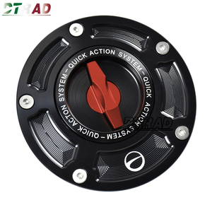 DTRAD สำหรับ <span class=keywords><strong>CBR</strong></span> 650R/650F/<span class=keywords><strong>500F</strong></span>/500R/150R/250R/VFR800X ฝาถังน้ำมันเชื้อเพลิงแบบไม่ใช้กุญแจพร้อมสกรูอลูมิเนียมซีเอ็นซี ควิก รีลีส - Product Image 4