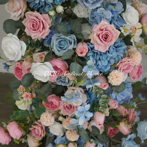 Arco DE BODA romántico al por mayor, arreglo de arco de flores artificiales de seda, decoración de arco de flores de alta calidad - Product Image 3