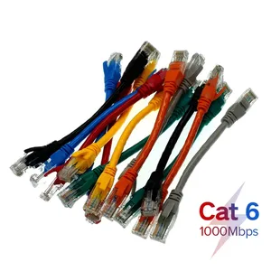 Cable de red corto RJ 45 Ethernet Cat6, Cable de conexión de par trenzado de 15cm, Internet UTP Cat6 Lan para enrutador de ordenador portátil, PC y ordenador