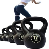 Kettlebell professionnel en plastique réglable en fer Logo personnalisé équipement de musculation entraînement à domicile ciment rempli de sable Gym Fitness