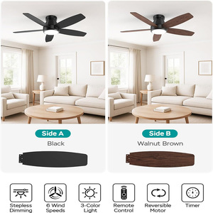 Hot Selling 42 Inch Ceiling <b>Fan</b> Light with 5 Blades Remote & APP Control UL CE Certified LED Hanging <b>Fan</b> - Product Image 2