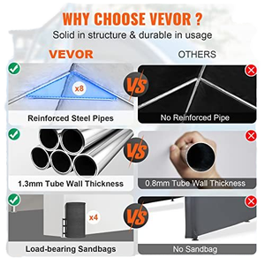 Cochera Portátil de 10'x20' al Mejor <span class=keywords><strong>Precio</strong></span> de Venta de Fábrica para Autos y Motocicletas, de PE, PVC y Metal, Estilo Moderno, Tratada a Presión, para Uso como Garaje - Product Image 4