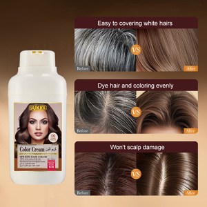 UUKKG Shampoo Colorante Permanente a Lunga Durata in 6 Colori: Rosso Vino, Marrone Caffè, Tinta del Tè Scuro per Coprire i <span class=keywords><strong>Capelli</strong></span> Grigi e Modellare lo Stile - Product Image 2