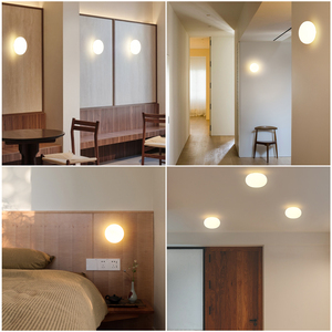 PULUOTI Modern Nordic G9 3000K LED <strong>Wall</strong> <strong>Light</strong> Round <strong>Silver</strong> Bracket Indoor Glass Fixture for Hotel Porch Living Room Hallway - Product Image 3