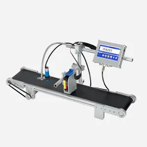 Stand up big desktop small conveyor belt for date code inkjet printer