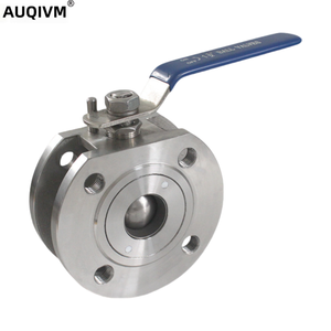 AUQIVM ตัวหนีบแบบแมนนวล รุ่นบางสั้น ผลิตจากเหล็กกล้าไร้สนิม 304/316 พร้อมซีลแข็งแบบหนีบ  หน้าแปลนบอล รุ่น 100070107 แบบบางสั้น V - Product Image 3