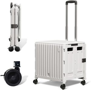 New Trends <b>Foldable</b> Plastic Shopping Cart Multifunction Stair Climbing Collapsible Trunk <b>Trolley</b> 360 Mute Wheels Outdoor Picnic - Product Image 2