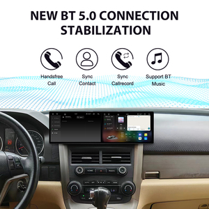 ZWNAV Pantalla Dual de 9.1 Pulgadas para <span class=keywords><strong>Honda</strong></span> <span class=keywords><strong>CRV</strong></span> <span class=keywords><strong>2007</strong></span>-2011, Reproductor Multimedia, Unidad Principal con Reproductor de CD, Radio para Auto, Video, DSP, Carplay, <span class=keywords><strong>GPS</strong></span> - Product Image 4