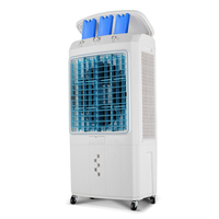 Refroidisseur d'air évaporatif portable 7000m³/h 350W, réservoir 65L, dessus en verre, 4 volets d'air réglables, refroidisseur d'air commercial
