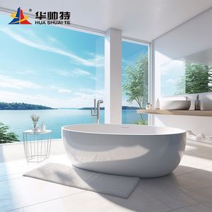 Feuille de plastique acrylique brillant blanc HUASHUAITE pour la production de baignoires, matériaux sanitaires pour la <span class=keywords><strong>maison</strong></span> et la salle de bain - Product Image 1