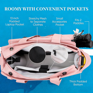 Bolsa de Transporte <span class=keywords><strong>para</strong></span> Pickleball <span class=keywords><strong>para</strong></span> Mujer, Regalo, Bolsa Acolchada <span class=keywords><strong>para</strong></span> Equipo de Pickleball con Gancho <span class=keywords><strong>para</strong></span> Valla, Bolsillo <span class=keywords><strong>para</strong></span> Computadora, Correa <span class=keywords><strong>para</strong></span> Hombro, Bolsa <span class=keywords><strong>para</strong></span> Equipo Deportivo - Product Image 3