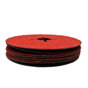 SATC Hot Selling Fiber Disc Red Ceramic Fiber Disc Abrasive 5 Inch Strong Vulcanized Fiber Backing