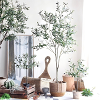 Künstlicher Olivenbaum 210cm Künstlicher Olivenbaum im Topf Kleine Pflanze für Regal Schreibtisch Eingangsbereich Deko Kein Gießen OEM Maßanfertigung