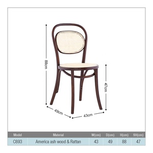 Les fabricants de meubles EXL vendent beaucoup de chaises de <span class=keywords><strong>salle</strong></span> <span class=keywords><strong>à</strong></span> <span class=keywords><strong>manger</strong></span> d'extérieur de style crème simple, dossier en <span class=keywords><strong>rotin</strong></span> tressé, chaises d'hôtel pour cafés - Product Image 6