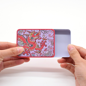 Caja metálica rectangular CR con tapa deslizante, apta para alimentos, estuche cuadrado de hojalata, herramienta de embalaje metálico, regalo, caja de hojalata para mentas, pastillas, dulces, acuarelas - Product Image 3