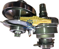 Set katrol TR580 CVT bekas, dengan sabuk rantai 31012AA010 for untuk Subaru 2011-2018 OUTBACK EXIGA LEGACY FORESTER WRX