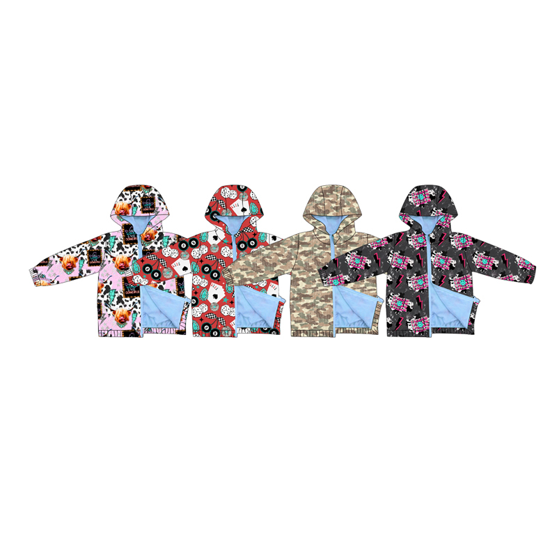 Hot Selling Children Jacket Casual Print