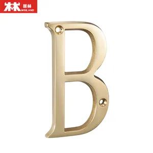 8 inç pirinç mektup işareti ev numarası posta kutusu mektup B