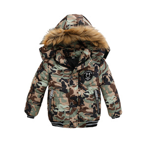 Veste <span class=keywords><strong>Parka</strong></span> longue pour enfants, vêtements chauds pour bébés, manteaux d'hiver pour garçons, vestes rembourrées à capuche pour enfants, nouvelle collection - Product Image 1