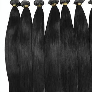 ผมแท้เวอร์จินกัมพูชาแบบเรมี่ 100% คิวติเคิลเรียงเส้นเดียวกัน ขายส่งแบบมัดผมเย็บสองชั้นด้วยเครื่องจักร มีทุกสี สามารถย้อมได้ - Product Image 1