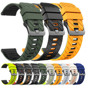Correa de silicona de 22mm con liberación rápida, correa de <span class=keywords><strong>reloj</strong></span> deportiva de dos tonos para <span class=keywords><strong>reloj</strong></span> Huawei/Samsung Galaxy/<span class=keywords><strong>Amazfit</strong></span>/Garmin Universal - Product Image 1
